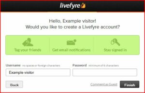 Livefyre - Comment As Guest