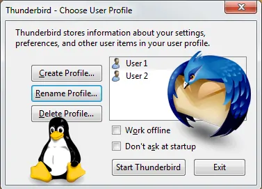 Mozilla Thunderbird Profile Chooser | Smarthomebeginner