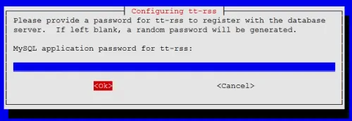 Mysql Password For Tt-Rss Database