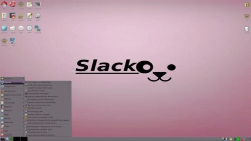 Slacko Linux Desktop Image