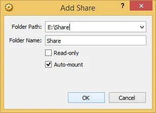 Create Shared Folder Virtualbox