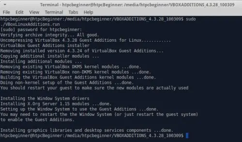 Update Virtualbox Guest Additions On Ubuntu