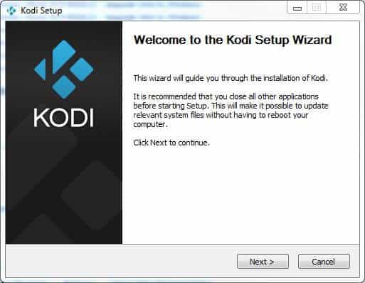 kodi complete setup wizard for windows download