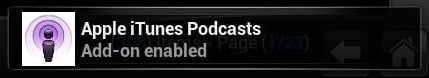 Install Apple Podcasts Kodi Success