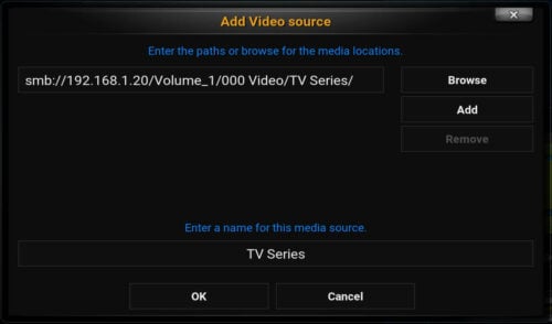 Add Media Folders To Kodi For Tv Series