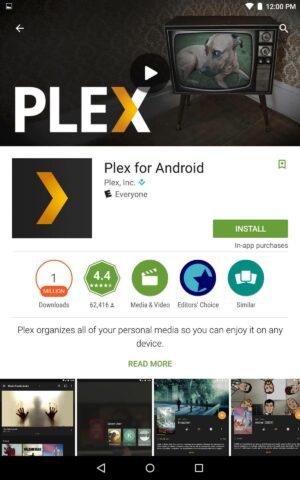 Plex Media Client Install