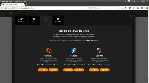 Plex Ubuntu Server Version
