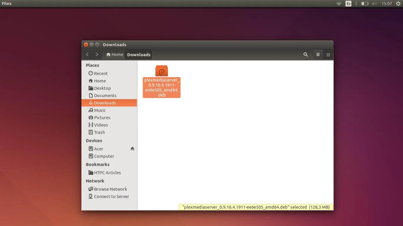 plex media server ubuntu download
