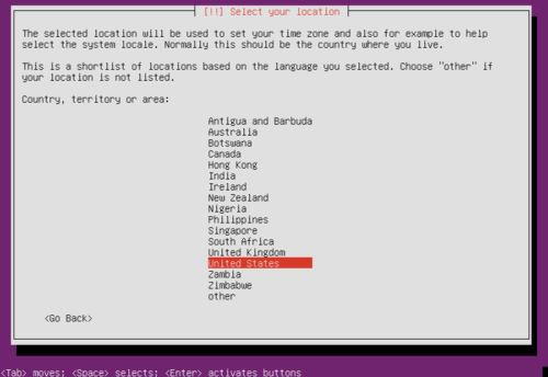 Install Ubuntu Home Server - Location