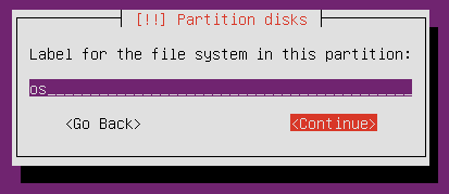Ubuntu Server - Set Partition Label
