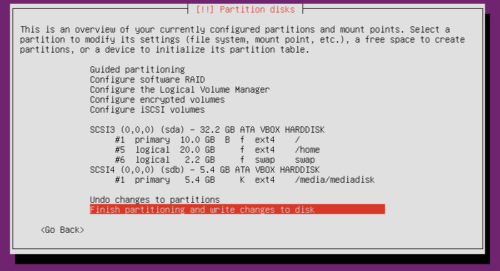 Ubuntu Home Server Installation - Partition Scheme