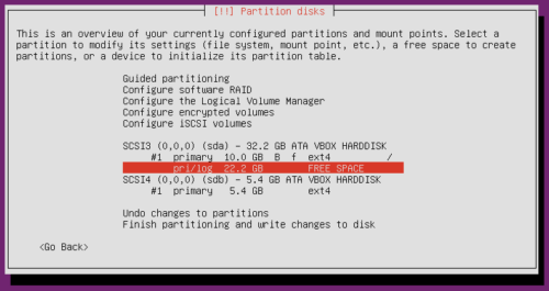 Ubuntu Xenial Xerus Server - Create Home Partition