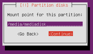 Ubuntu Partition Howto - Existing Partition Mount Point