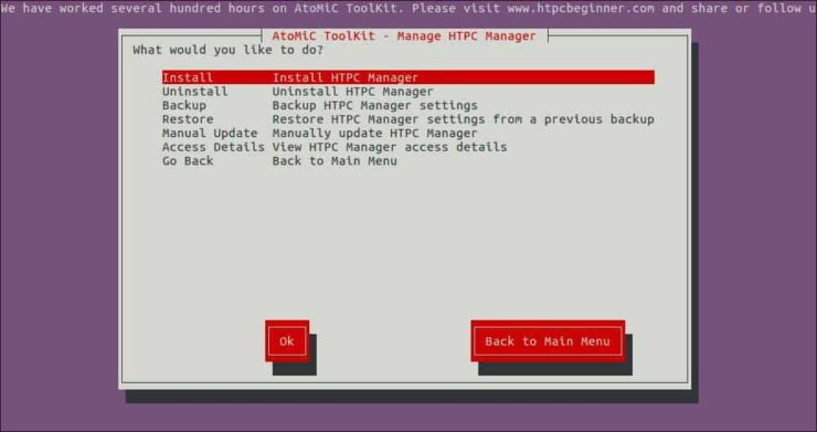 Htpc Manager Installation On Ubuntu Start