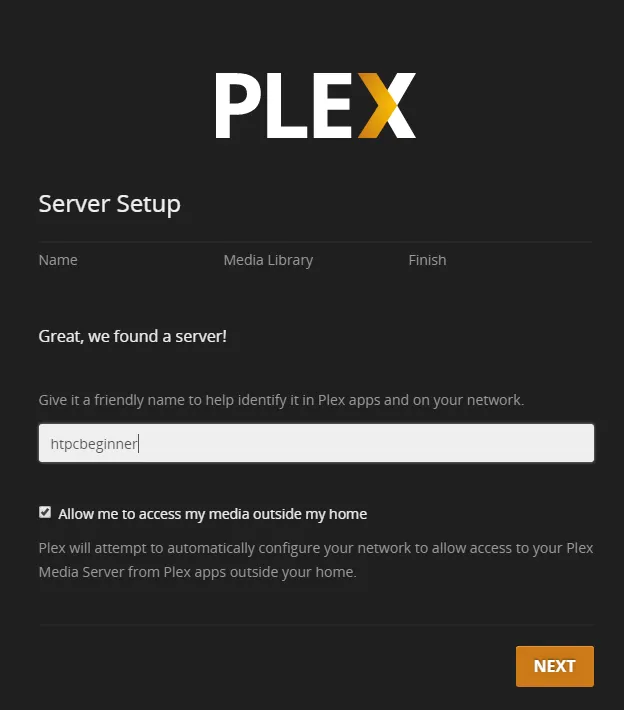 Plex Windows 2016 Server Setup