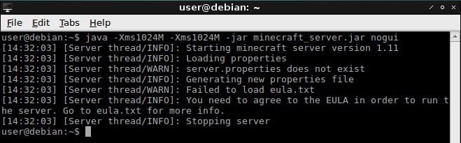 Ubuntu Minecraft Server Configuration Eula