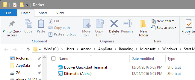 Docker Shortcut Icons