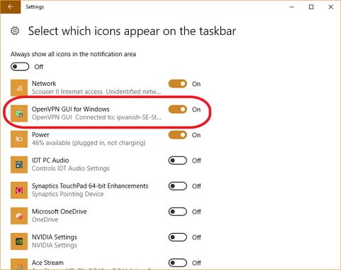 Tray Icon Openvpn Windows Enable