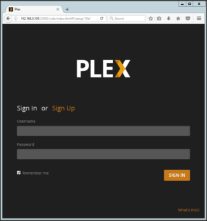 Plex Homepage Running In Docker