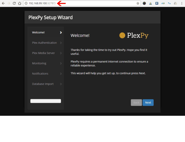 Access Plexpy On Browser