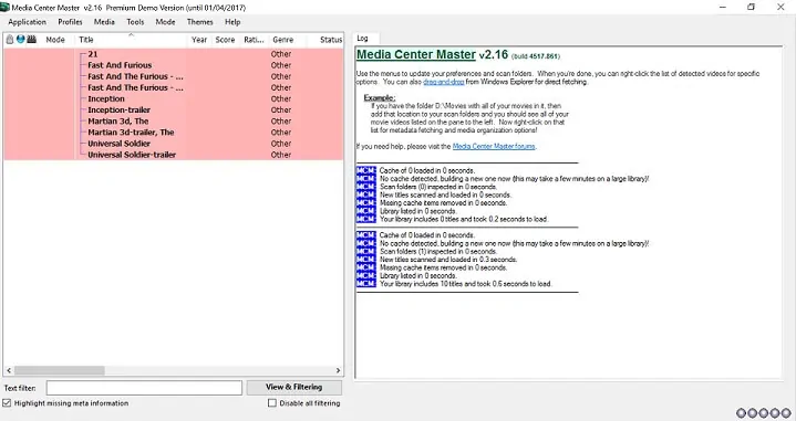 Media Center Master Windows Application