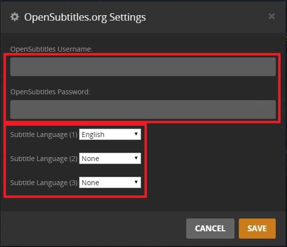 Configure Opensubtitles Account For Plex - Plex Subtitles Download