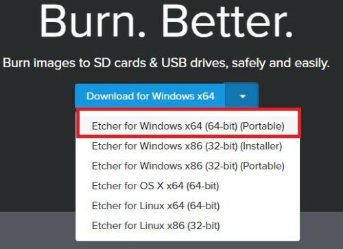 Download Etcher Portable For Windows - Raspberry Pi Xbian Installation
