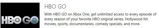 Hbo Go Xbox One - Xbox One Movie Streaming Apps