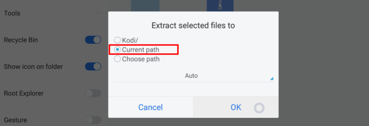 Extract Kodi Zip To Current Folder