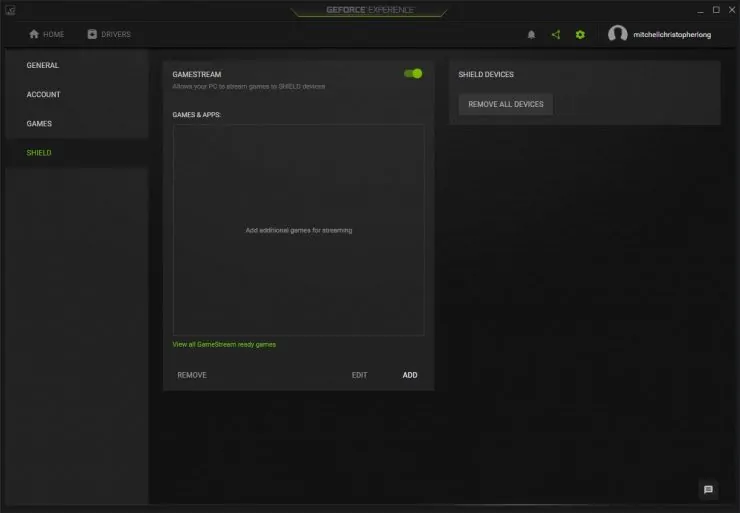 How To Stream Games To Nvidia Shield Tv - Toggle Gamestream On
