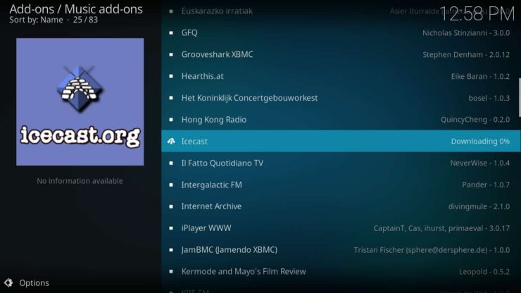 Kodi Music Addon For Icecast In Default Repository - Icecast Ices2 Music Server For Raspberry Pi