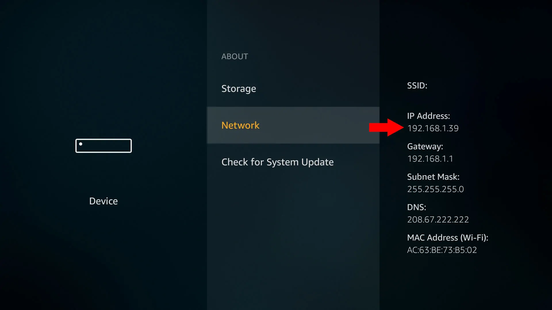 how to find my mac address android tv box