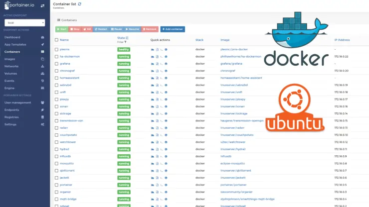 Ubuntu Docker Home Media Server