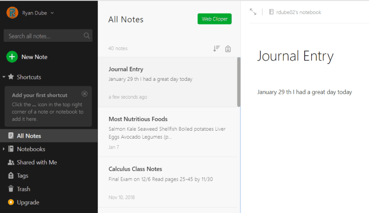 Ifttt Google Assistant Ideas - Evernote Journal Entry