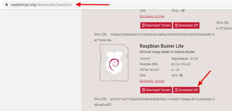 Download Raspbian Stretch Lite Os