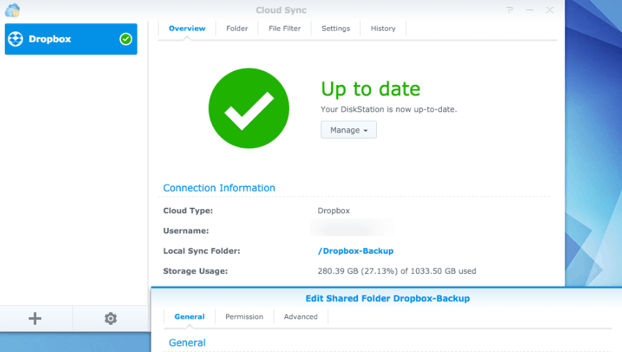 Fix for Synology Cloud Sync stops syncing with "up-to-date" message