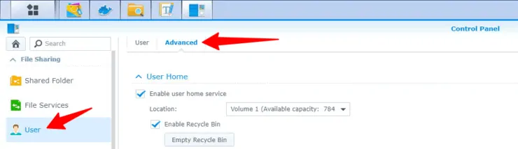 Enable User Home Folders On Synology