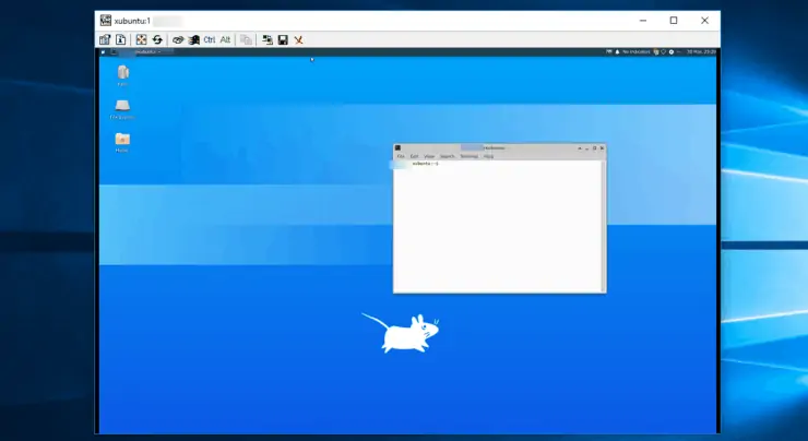 Xubuntu Desktop From Remote Server On Tightvnc Viewer In Windows