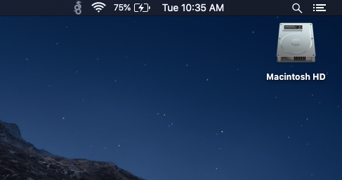 Wireguard Icon In The Top Bar