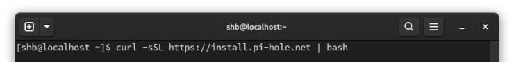 Single Command Install Pihole