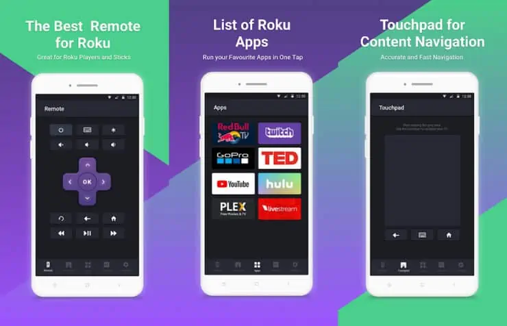 Rokie Free Roku Mobile App Screenshots