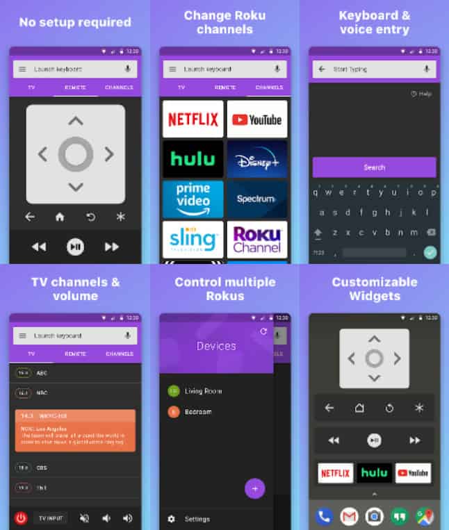 Robyte Free Roku Remote App Screenshots