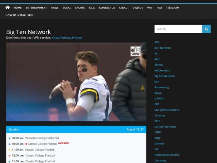 Ustvgo - One Of The Simplest Websites To Stream Nfl For Free