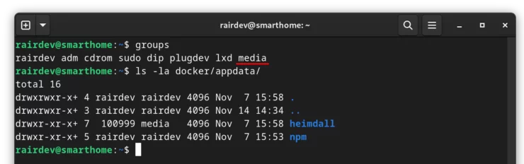 Media Group For Containers