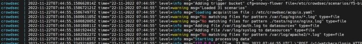 Crowdsec Warnings For Missing Logs