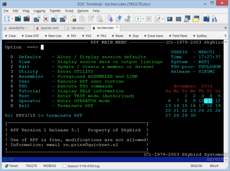 Zoc Screenshot, A Windows Ssh Client App Is Shown Is This Picture.