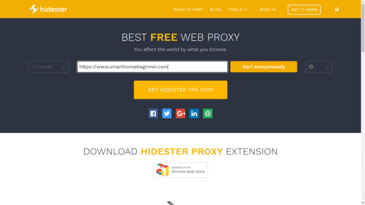 Hidester Free Video Streaming Proxies