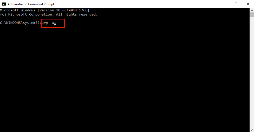 Entering The Command That Clears The Arp Cache In The Command Prompt 