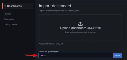 Import Grafana Proxmox Dashboard Id 18621