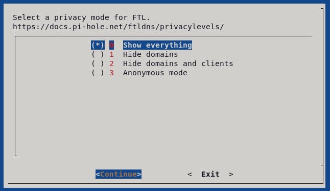Select The Privacy Mode For Ftl On This Screen